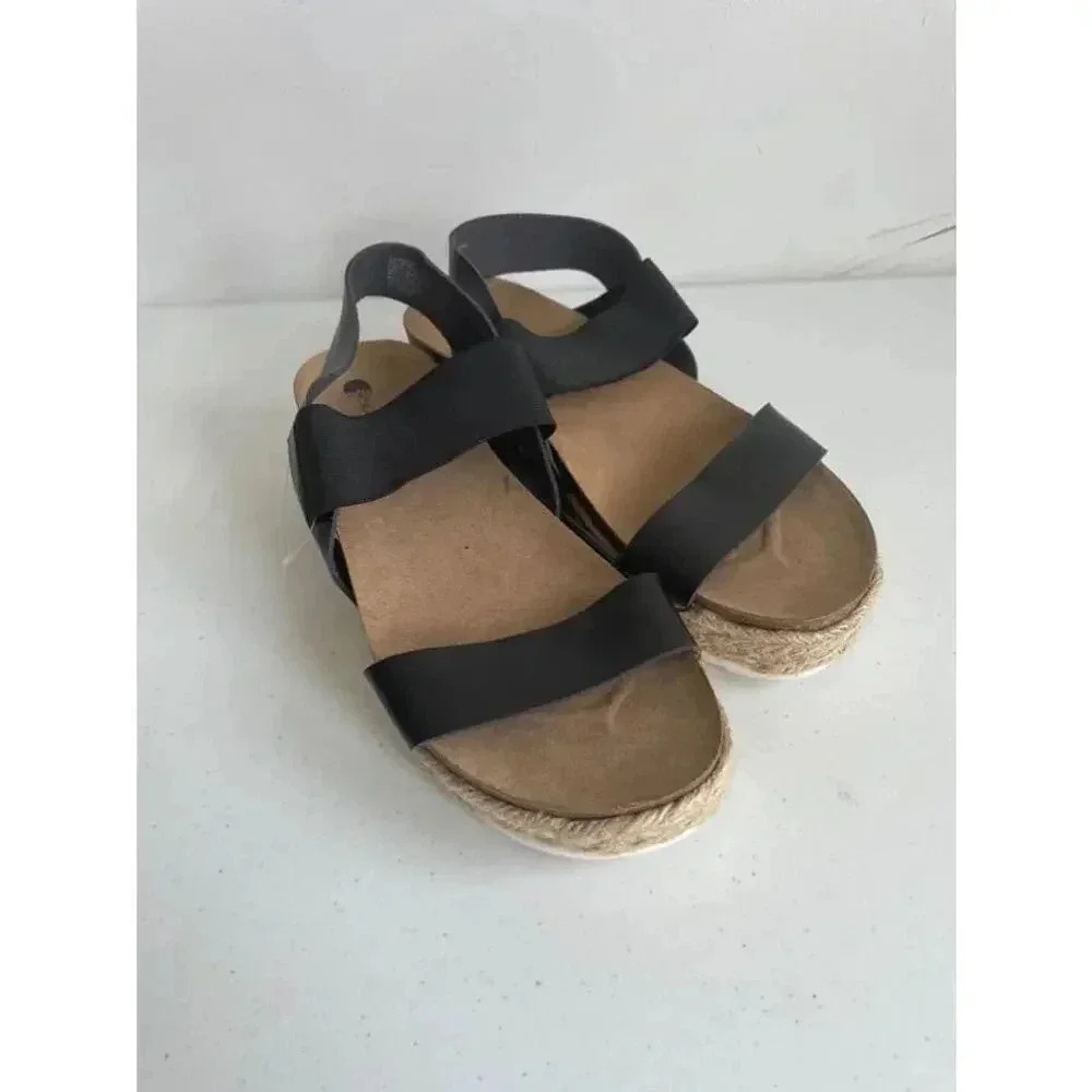 NWT Women's Big Buddha Black‎ Sandals Size 11 Gladiator